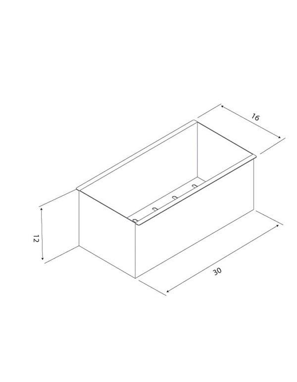 Escorredor Profundo 30x15 cm Tramontina Aço Inox para Canal Organizador 94534/011Tramontina