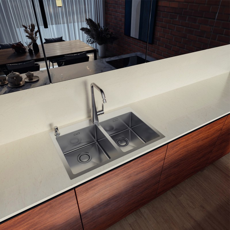 Cuba Sobrepor Tramontina Design Collection Quadrum Flush