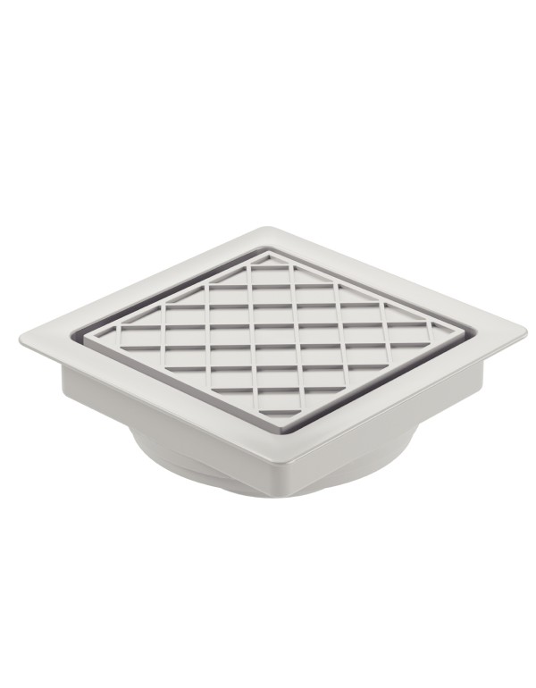 Ralo Oculto Tramontina 10x10 cm Square em PVC 94535200