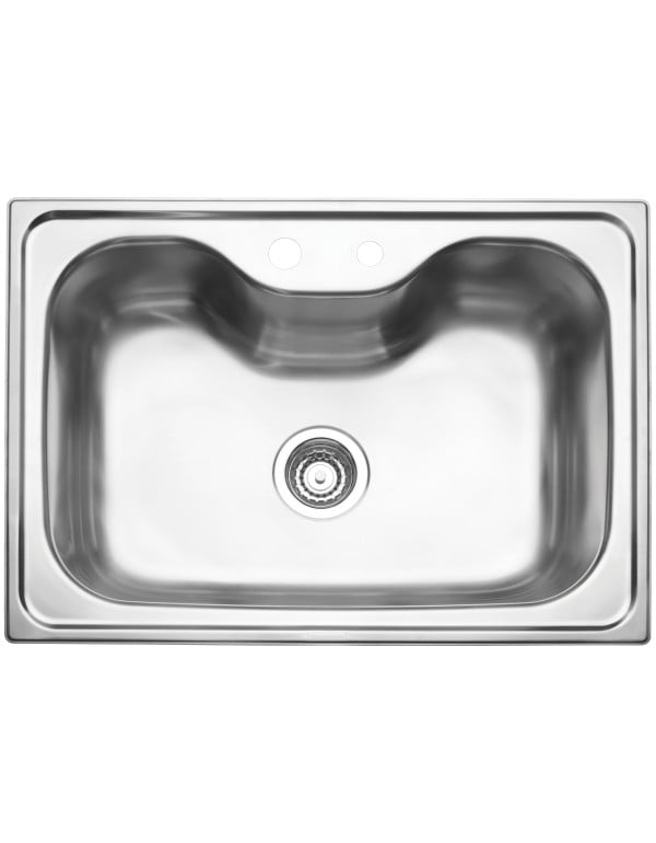 Kit Cuba Gourmet de Embutir Morgana 60 FX Acabamento Aço Inox Acetinado com Misturador Monocomando Dosador de Sabão e Válvula Tramontina 93806492