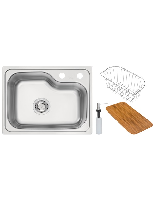 Cuba Tramontina Morgana Compact 48 FX Undermount Inox Escovado com Acessórios 93815282