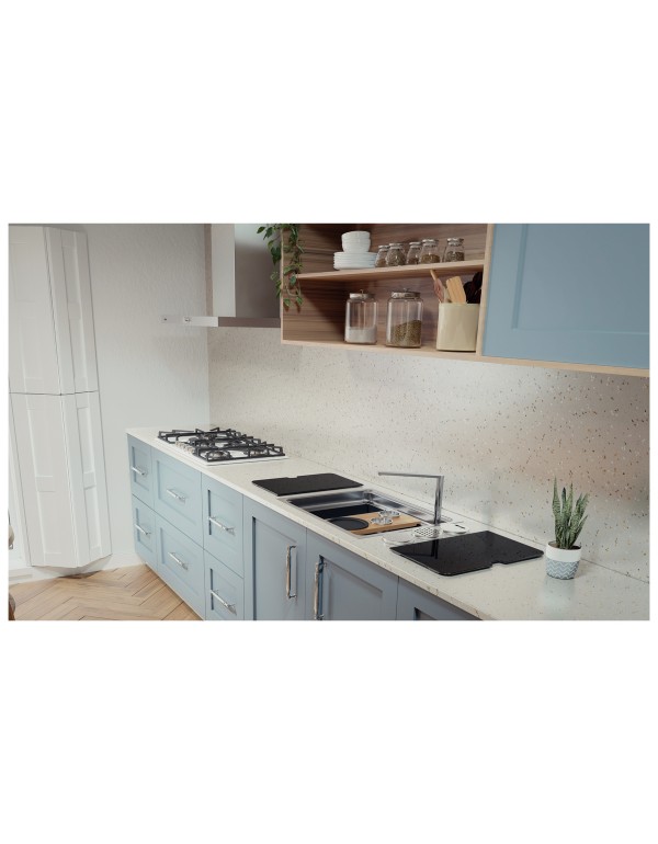 Cuba de Sobrepor Tramontina Workstation Quadrum Deep 50 Inox com Acessórios 93913103