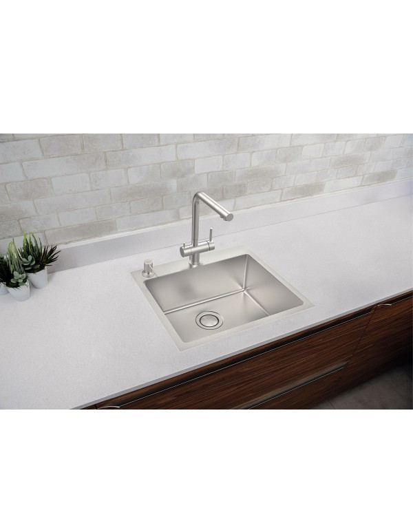 Cuba de Sobrepor Tramontina Quadrum Flush 50x40 Inox Acetinado 93914103