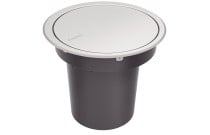 Lixeira de Embutir Tramontina Clean Round Click em Aço Inox 5 L 94518006