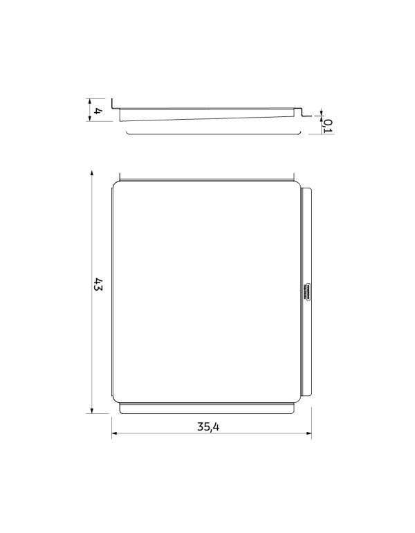Escorredor de Louça Inox Tramontina Design Collection Móvel para Cubas Quadrum 94532024