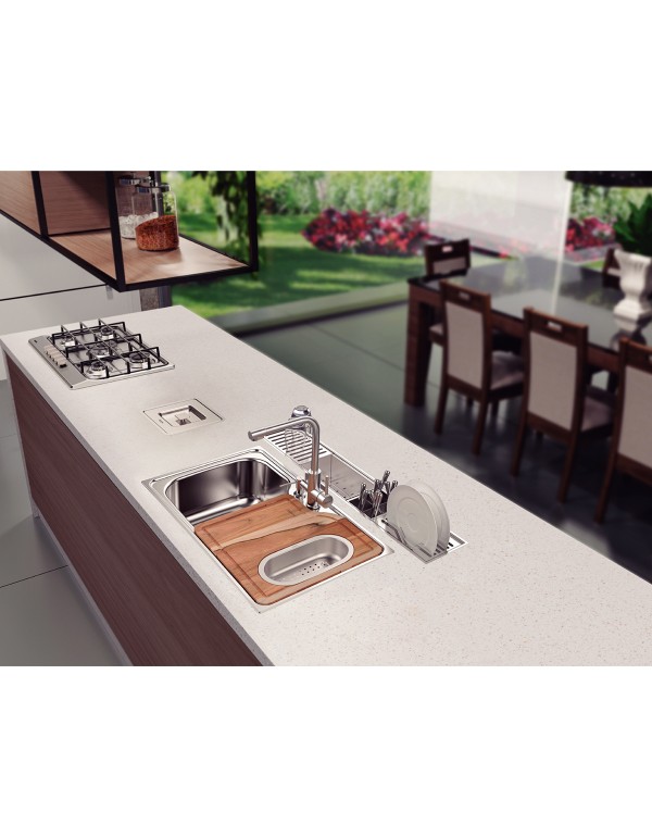 Canal Organizador Tramontina Inox 75x18 cm Acetinado 94534004