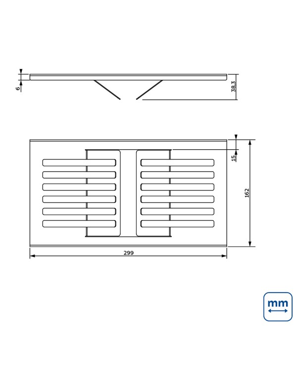 Escorredor de Pratos Tramontina Inox para Canal Organizador 30cm 94534125