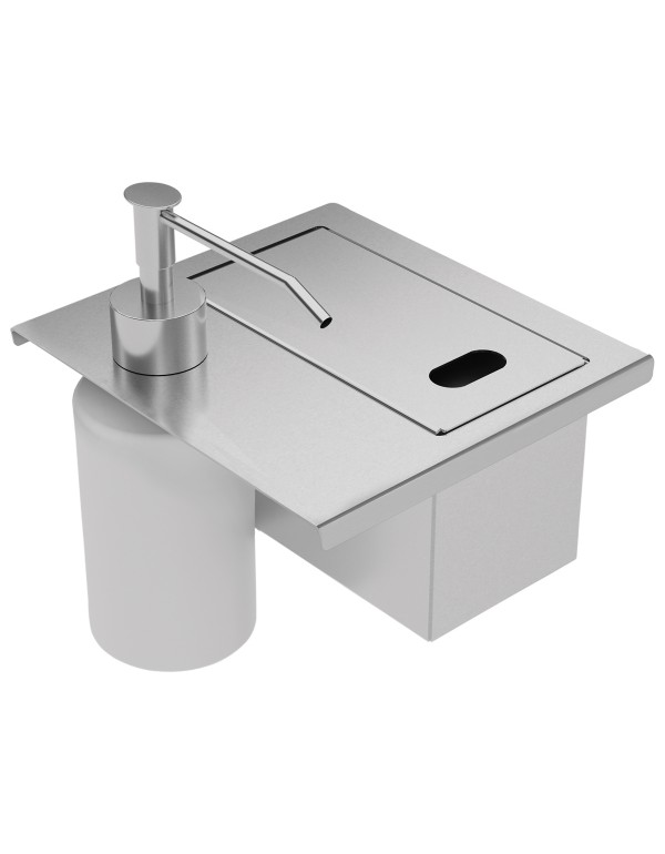 Porta Esponja Tramontina Inox com Dosador 15cm 94534126