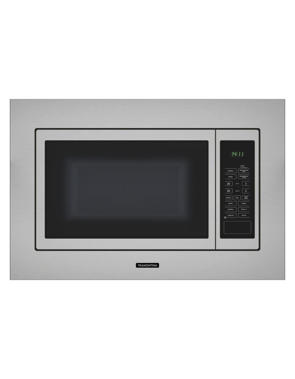 Micro-ondas de Embutir Tramontina Inox Easy 60 25 L com Acabamento Acetinado e 8 Funções 94880010