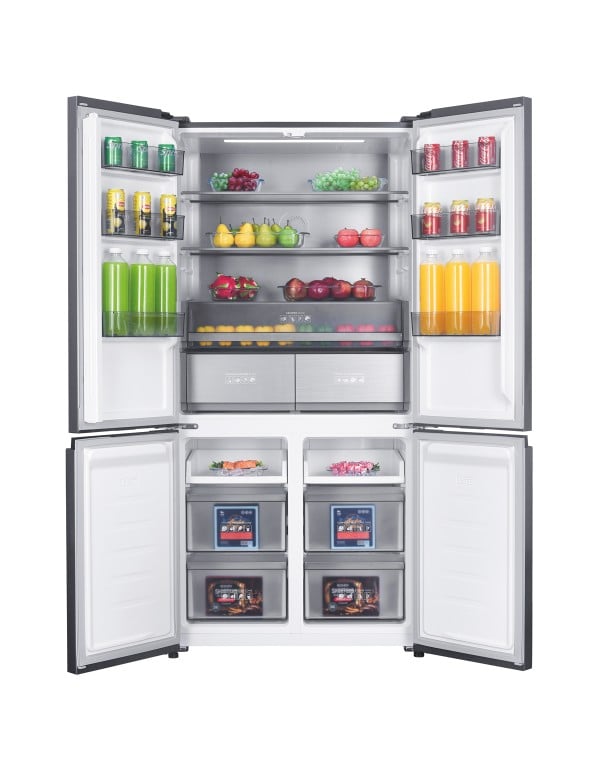 Refrigerador Freestanding Multidoor 90 em Aco Inox Tramontina 553 Litros com Zona Conversivel Painel Touch e Compressor Inverter 220V 94897002