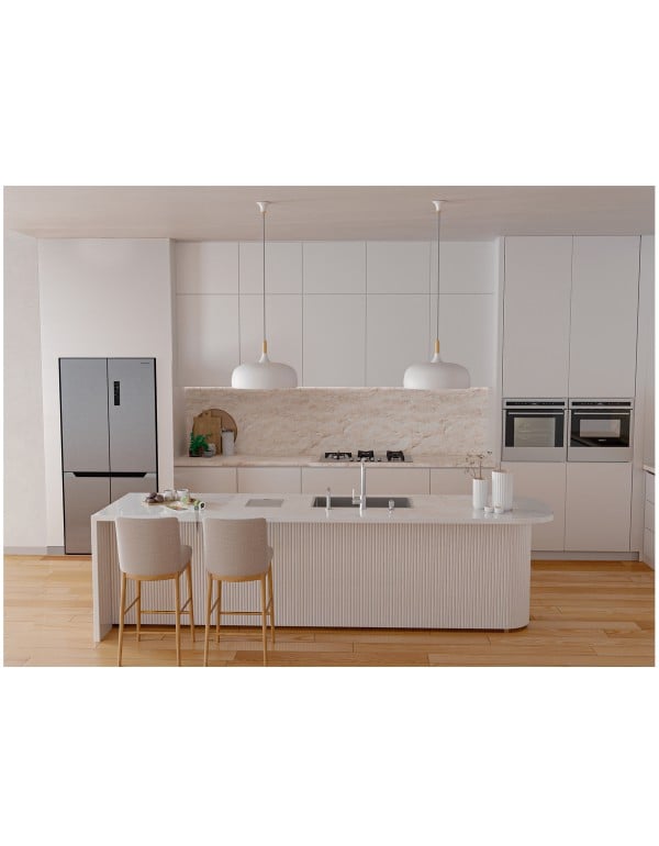 Refrigerador Freestanding Multidoor 90 em Aco Inox Tramontina 553 Litros com Zona Conversivel Painel Touch e Compressor Inverter 220V 94897002
