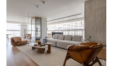 Projeto contemporâneo interpreta alma brasileira, musicalidade e memórias em 320 m² de arquitetura afetiva