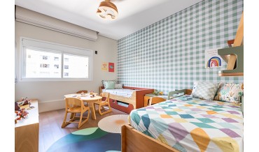Quarto versátil e atemporal para todas as idades