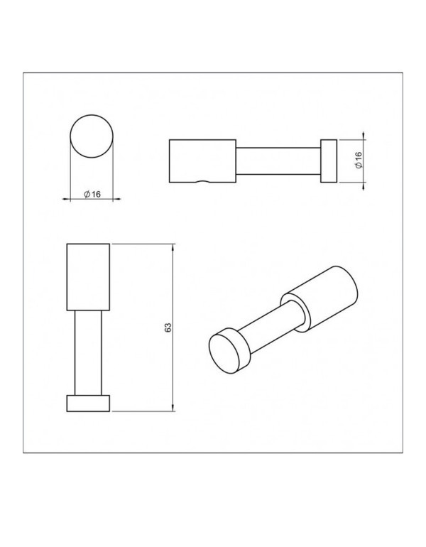 Cabide Celite Flow Gold Matte B5050F3R20