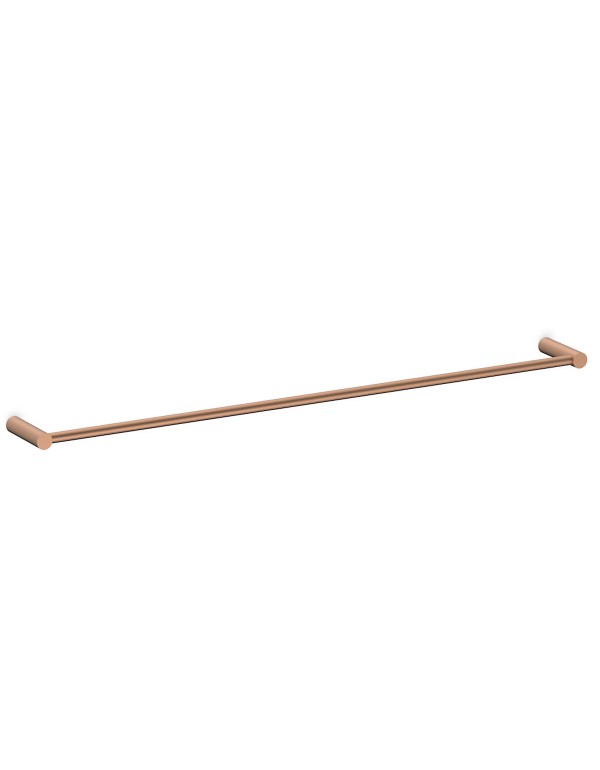 Toalheiro Em Barra 600Mm Celite Flow Rose Gold Mat...