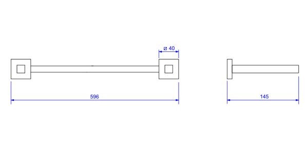 Porta Toalha Barra Dupla Banho Quadratta Deca 2042.C83