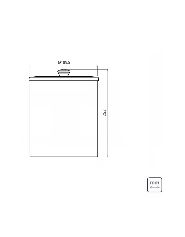 Lixeira Black Inox 5L com Tampa  94540/052Tramontina