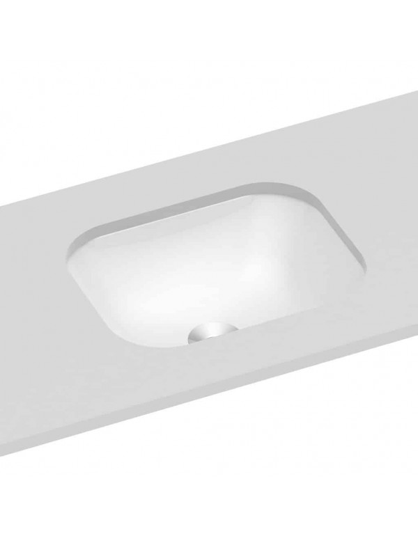 Cuba De Sobrepor/Embutir Retangular 390X310 mm Incepa By Roca Branco 1101350017100