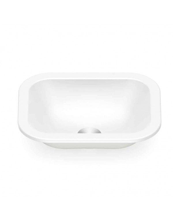 Cuba De Sobrepor/Embutir Retangular 390X310 mm Incepa By Roca Branco 1101350017100