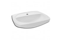 Lavatório Para Coluna 525X425 Furo Central Sem Ladrão Incepa By Roca Thema Branco 1250060011100
