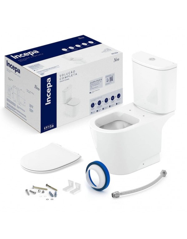 Kit De Bacia Com Caixa Acoplada E Itens De Instala...