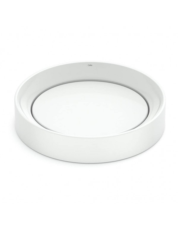 Cuba De Apoio Oval Sem Mesa 450X400 mm Celite Design D5 Branco 1380850017300