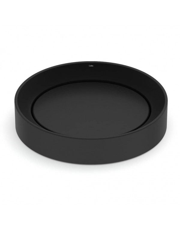 Cuba De Apoio Oval Sem Mesa 450X400 mm Celite Design D5 Matte Black 1380850087300