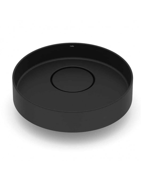 Cuba De Apoio Redonda Sem Mesa 395 mm Celite Design D4  Matte Black 1381000087300