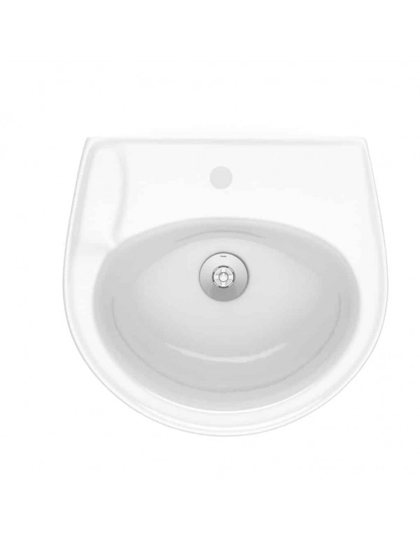 Lavatório Para Coluna 470X425 mm Furo Central Sem Ladrão Incepa By Roca Zip Branco 1460070011100