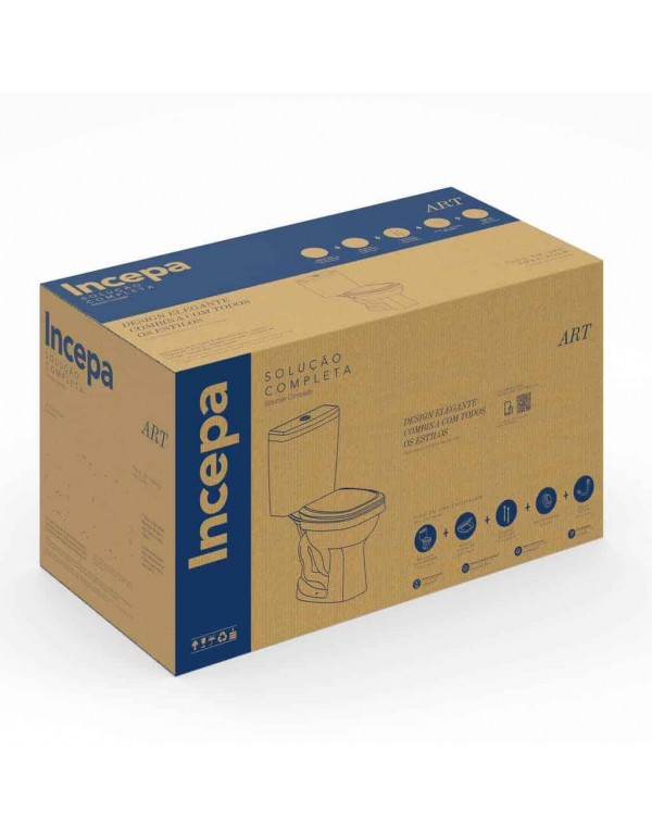 Kit De Bacia Com Caixa Acoplada E Itens De Instalação Art 1507230010100