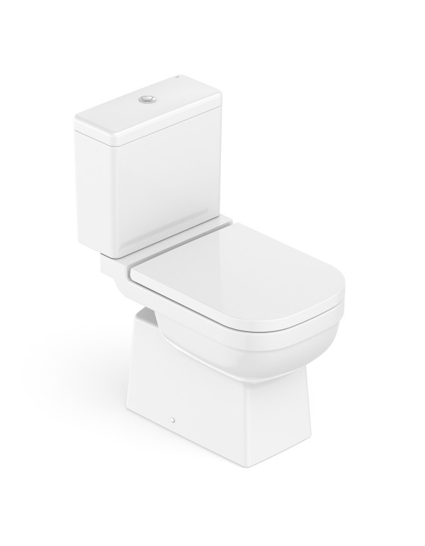 Kit De Bacia Com Caixa Acoplada Assento PP E Itens De Instalação Celite Elite Branco 1747230010300