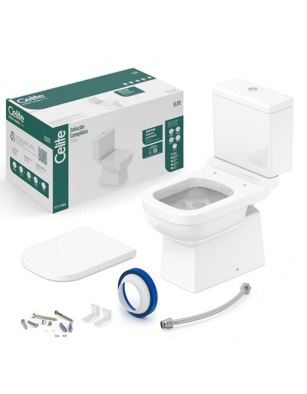 Kit De Bacia Com Caixa Acoplada Assento Termofixo ...