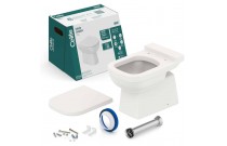 Kit De Bacia Convencional Assento Termofixo e Itens De Instalação Celite Elite Beige 1747270650300
