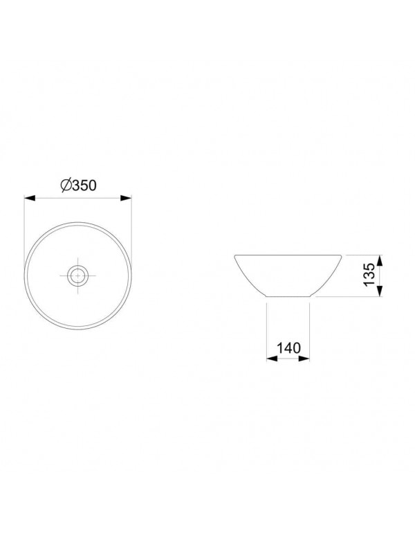 Cuba De Apoio 350  Sem Mesa Incepa By Roca Loft R1 Branco 1850970017100