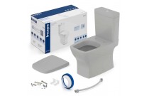 Kit De Bacia Com Caixa Acoplada Com Assento Termofixo E Itens De Instalação Incepa By Roca Boss Stone 1897230071108