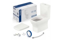 Kit De Bacia Com Caixa Acoplada Com Assento Termofixo E Itens De Instalação Incepa By Roca Boss Beige 1897230651108