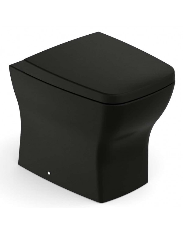 Kit De Bacia Convencional Com Assento Termofixo E Itens De Instalação Incepa By Roca Boss Matte Black 1897270080108