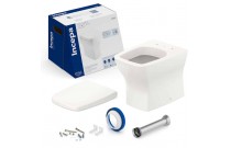 Kit De Bacia Convencional Com Assento Termofixo E Itens De Instalação Incepa By Roca Boss Beige1897270650108