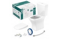 Kit De Bacia Rimless Com Caixa Acoplada 3/6L Assento PP Softclose E Itens De Instalação Celite Vip Branco 1977230012300