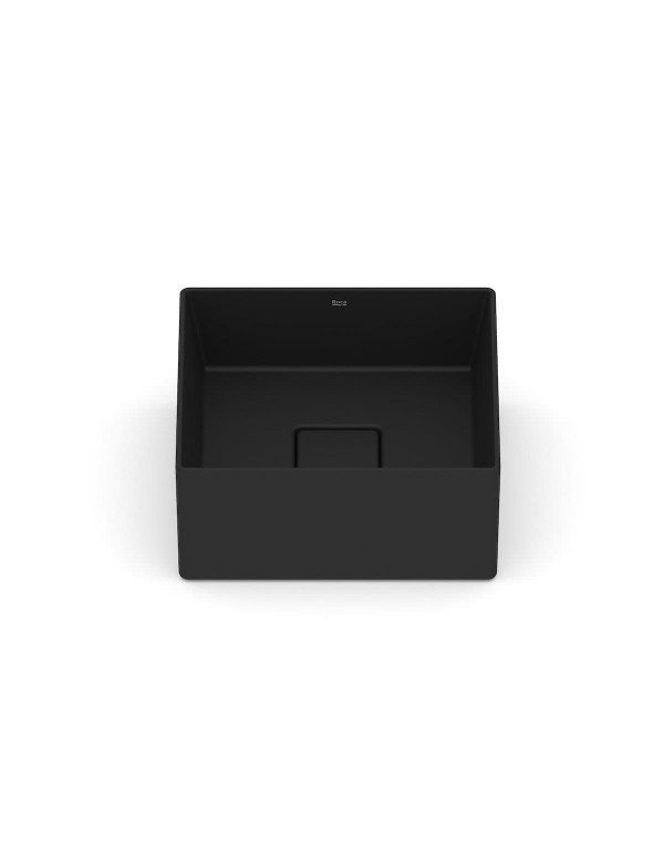 Cuba De Apoio 300X300 mm Sem Mesa Roca T3 Terra Matte Black A32722N080