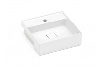 Cuba De Semi Encaixe 400X400 mm Com Mesa Roca T10 Terra Branco A32722P000