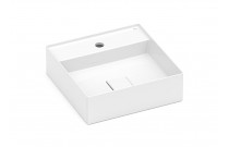 Cuba De Apoio 400X400 mm Com Mesa Roca T9 Terra Branco A32787T000