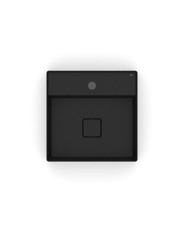 Cuba De Apoio 400X400 mm Com Mesa Roca T9 Terra Matte Black A32787T080