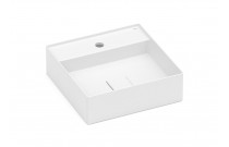 Cuba De Apoio 400X400 mm Com Mesa Roca T9 Terra Branco Fosco A32787T620
