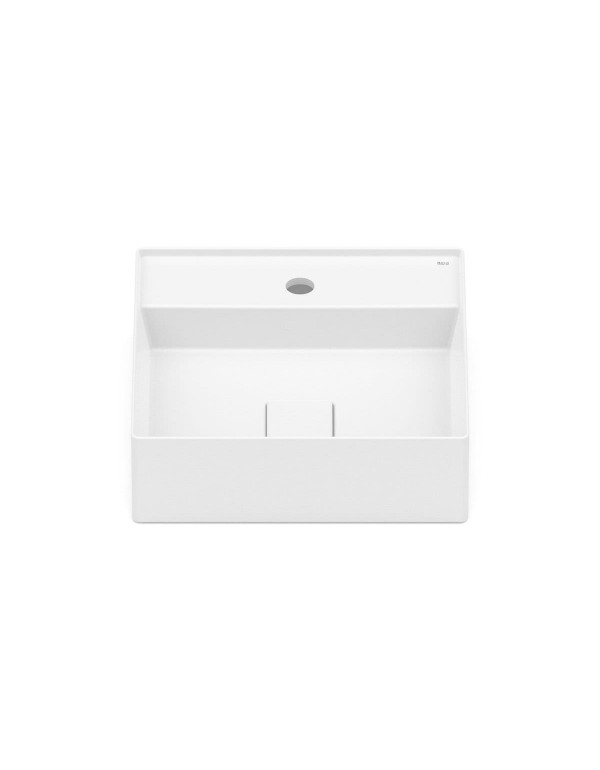 Cuba De Apoio 400X400 mm Com Mesa Roca T9 Terra Branco Fosco A32787T620