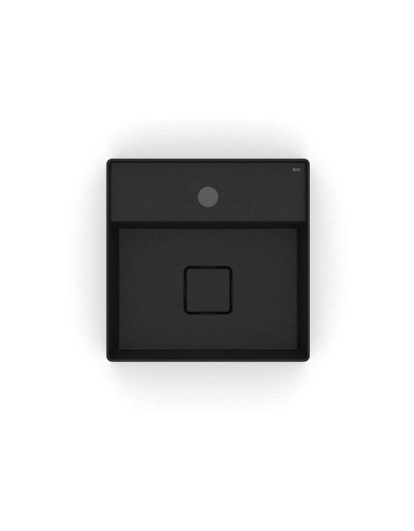 Cuba De Apoio 350X350 mm Com Mesa Roca T8 Terra Matte Black A32787W080