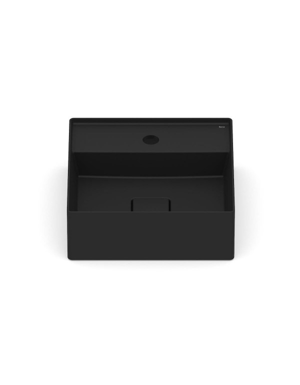 Cuba De Apoio 350X350 mm Com Mesa Roca T8 Terra Matte Black A32787W080