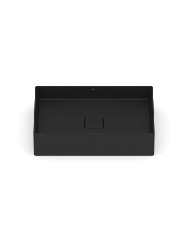 Cuba De Apoio Retangular 510X360 mm Sem Mesa Roca T6 Terra Matte Black A32787Z080