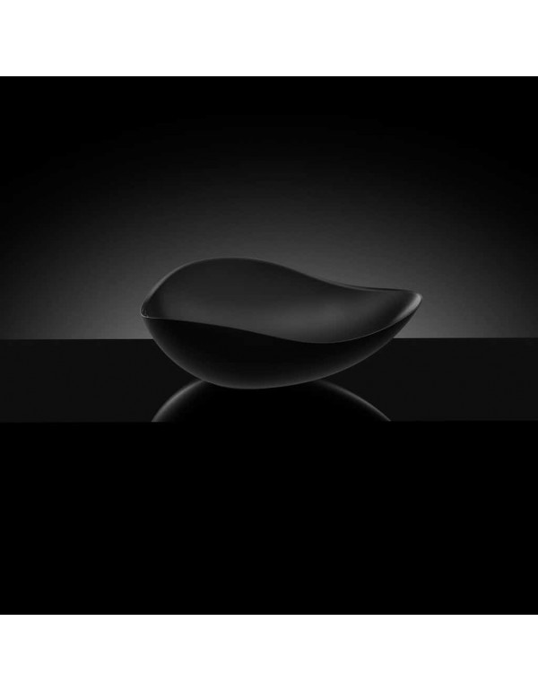Cuba De Apoio Oval 540X375 mm Roca Ruy Ohtake Matte Black A327A13088