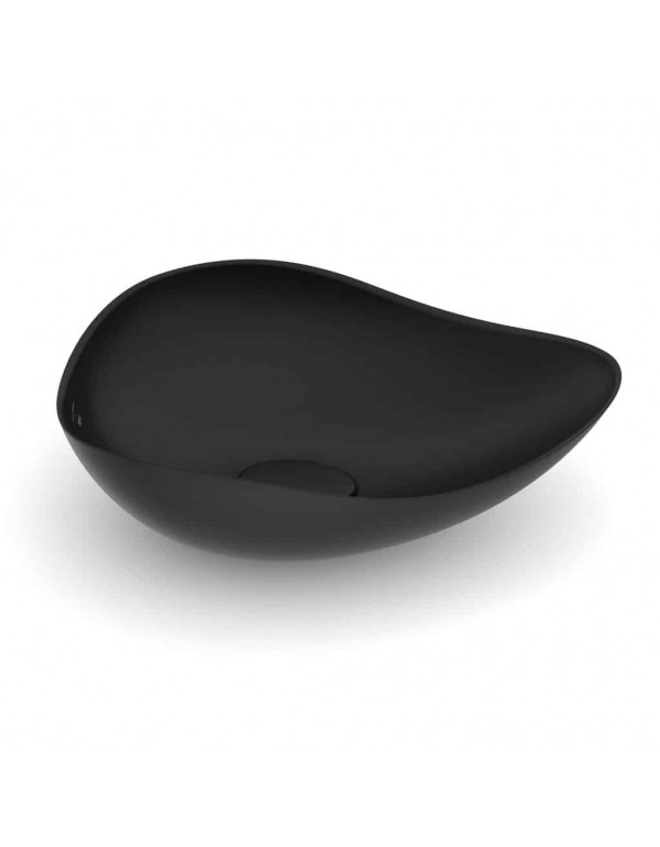 Cuba De Apoio Oval 540X375 mm Roca Ruy Ohtake Matte Black A327A13088